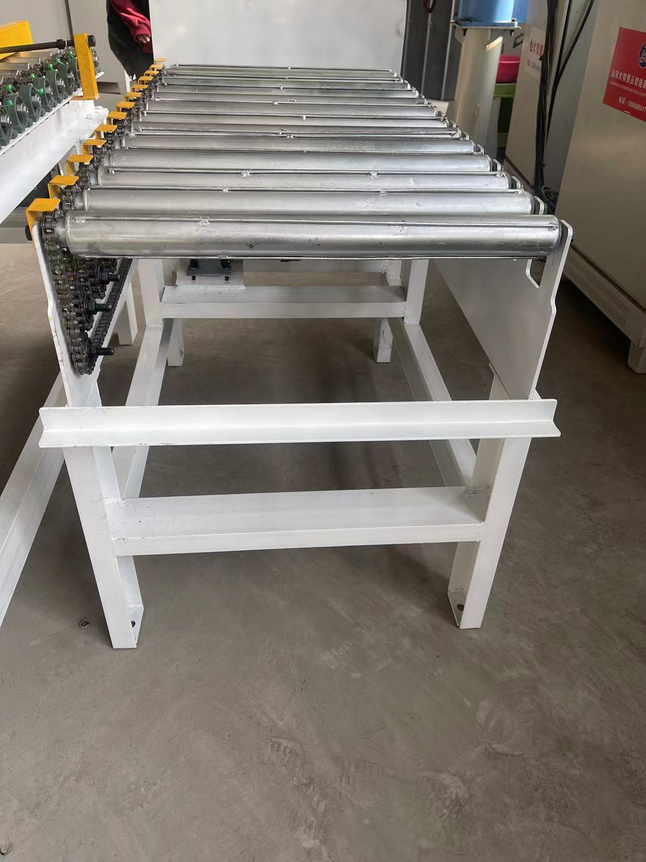 面粉饲料化肥砂浆输送线整平输送 滚筒抓取位 滚筒机弯道拐弯机 - 图3