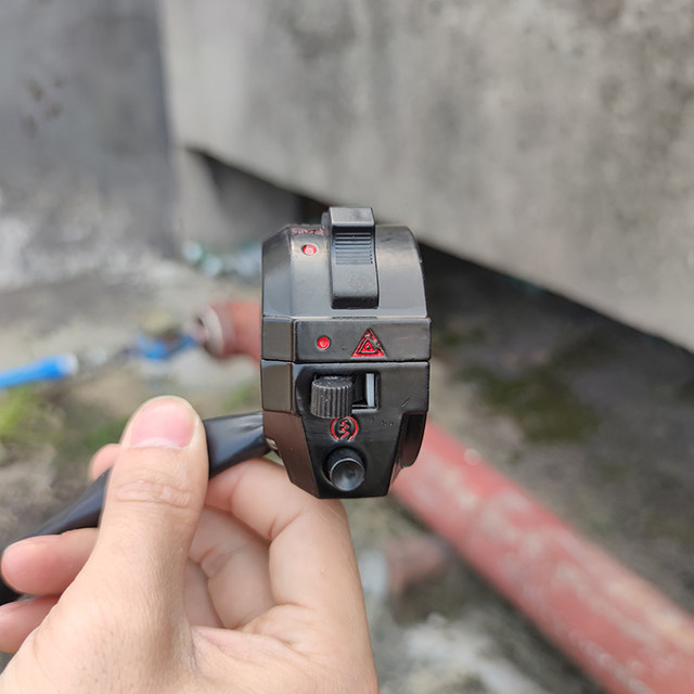 Motorcycle handlebar mirror holder left and right switch