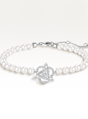 Fanci范琦女925银宫廷风贝珠手链