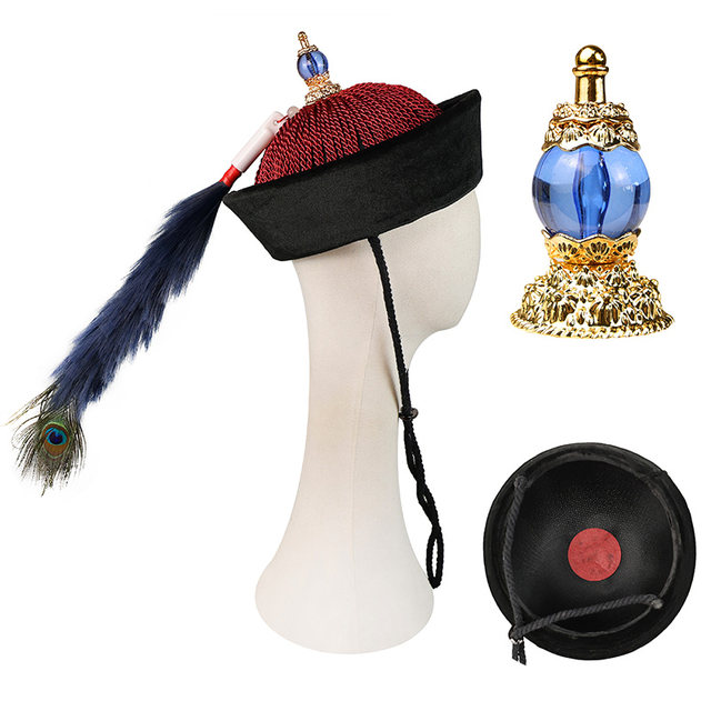 Film and television costume Qing Dynasty men's minister hat official hat warm hat