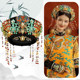 Qing Dynasty headdress and flag head hat with the same style as the palace drama