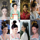 Ancient style Hanfu wig package with various buns