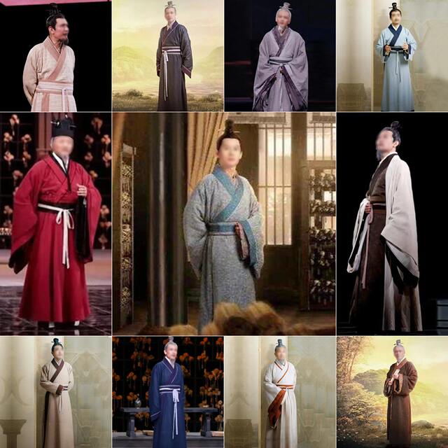 China in the classics of men's ancient ministerial clothing for the elderly