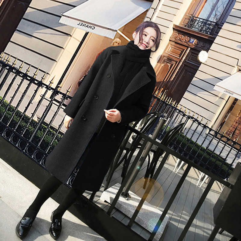 胖mm大码毛呢外套女中长款双排扣胖妹妹宽松显瘦200斤毛呢子大衣,淘宝优惠券,粉丝福利购,淘宝优惠卷