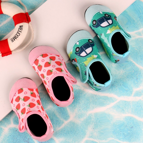 Детская пляжная обувь, детский нескользящий быстросохнущий аквапарк для снорклинга для плавания