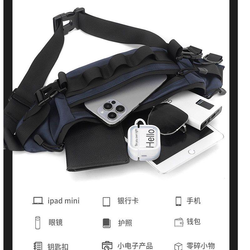 2026饺子形运动腰包织带可挂物品男式斜挎胸包IPADMINI手机证件包,淘宝优惠券,粉丝福利购,淘宝优惠卷