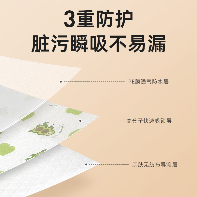 Deyou baby disposable bib baby saliva towel