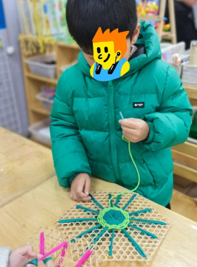 幼儿园竹编刺绣DIY材料包