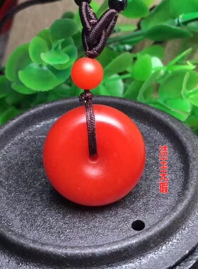 保山南红玛瑙平安扣毛衣链吊坠面包圈刚星月菩提佛珠配饰