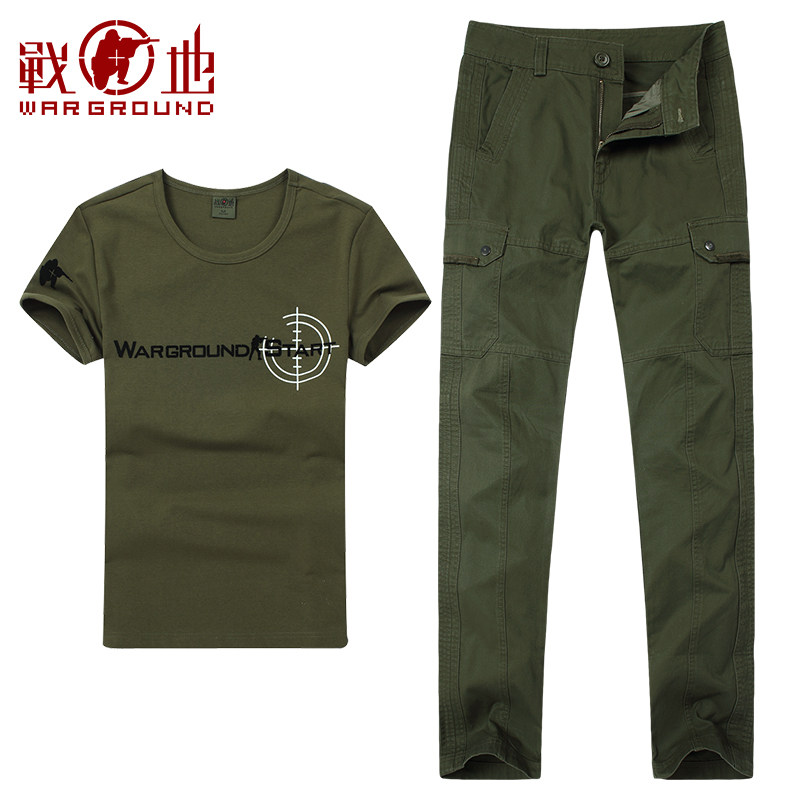 战地新款户外套装男野战迷彩军训服 战地户外作训外套/套装/野战套装