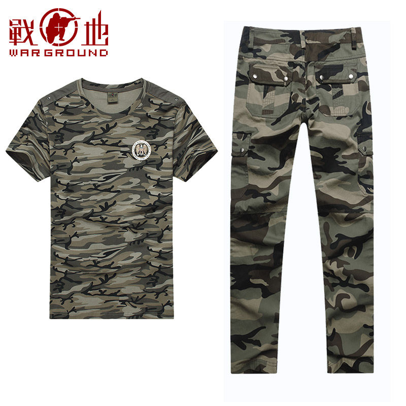战地迷彩服套装秋季耐磨军迷工作服 战地户外作训外套/套装/野战套装