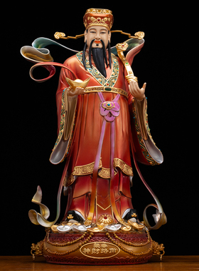 全铜五路财神像供奉赵公明神像
