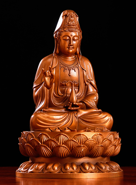 紫铜观音菩萨佛像小号随身带摆件