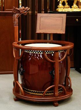 圆通佛具佛堂大鼓鼓架法器用品