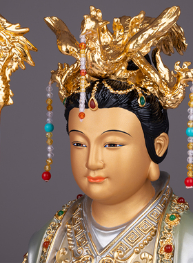 玉帝王母神像道家纯铜玉皇大帝像