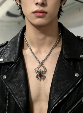 宥见归来 原创小众高级感蜘蛛不掉色项链 男女款日常百搭