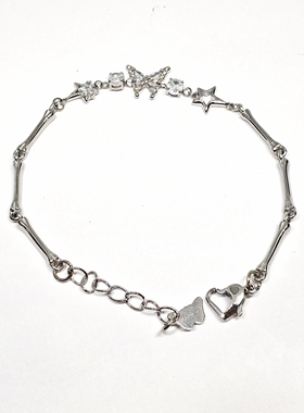 钛钢不掉色手链小众个性款