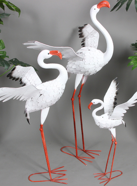 白鹤火烈鸟商场美陈婚庆舞台摆件