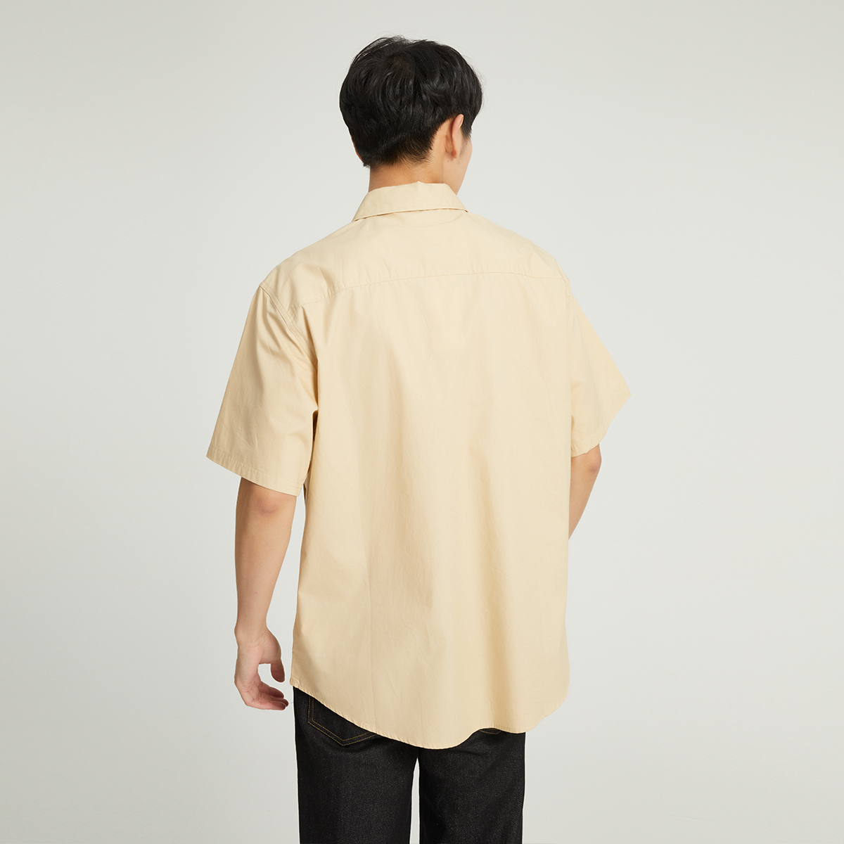 优购CONVERSE匡威男装宽松休闲翻领短袖运动衬衫10024742-A02