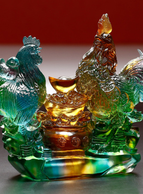 属鸡的吉祥物摆件招财鸡搬迁礼物