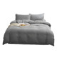 Haima solid color household brushed skin-friendly four-piece bed sheet set bedding washed cotton light luxury soft Nordic