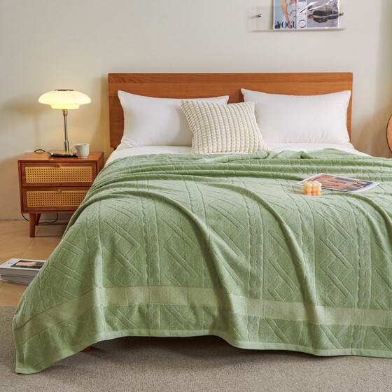 Skin-friendly old-fashioned cotton towel blanket