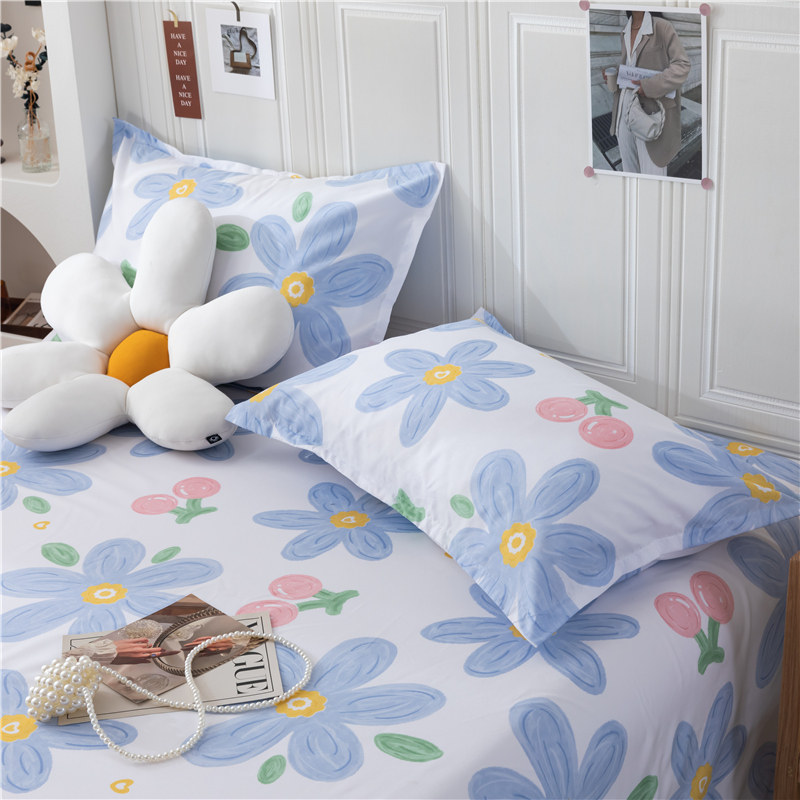 床单单件儿童宿舍单人1.5m磨毛纯水洗棉被单枕套三件套非全棉纯棉,淘宝优惠券,粉丝福利购,淘宝优惠卷