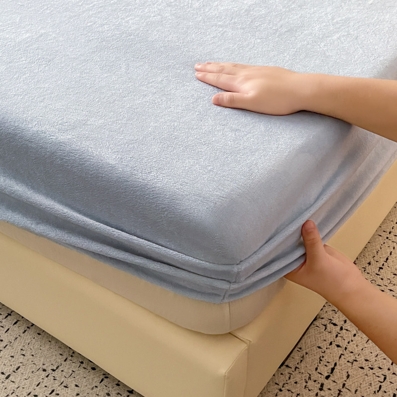 2025新款牛奶绒床笠冬季加绒加厚床罩床单珊瑚绒床垫保护罩三件套,淘宝优惠券,粉丝福利购,淘宝优惠卷