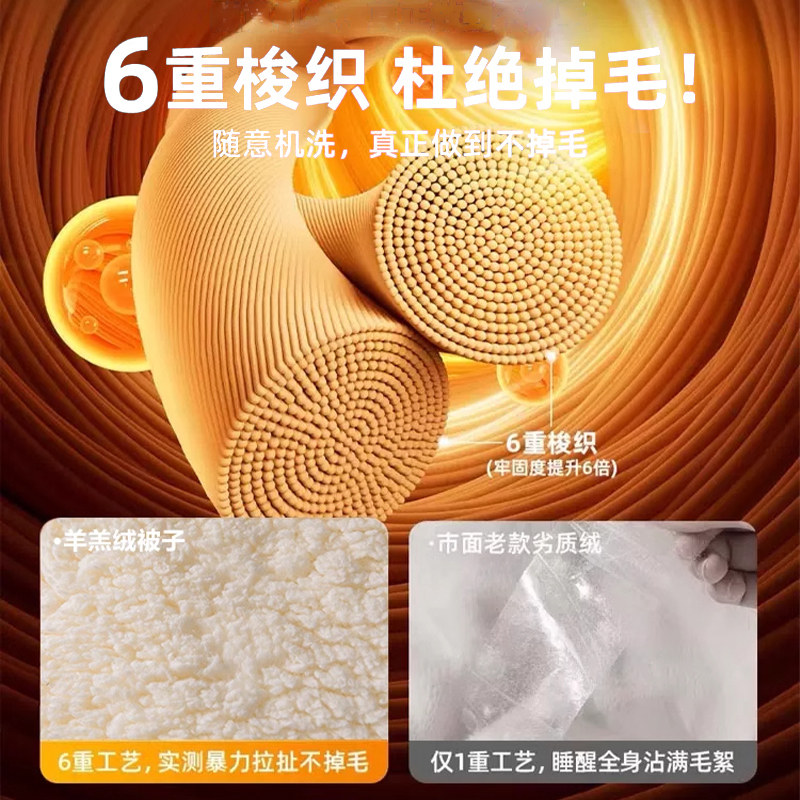 冬季羊羔绒被子冬被棉被芯加厚保暖2025新款学生宿舍单人冬天10斤,淘宝优惠券,粉丝福利购,淘宝优惠卷