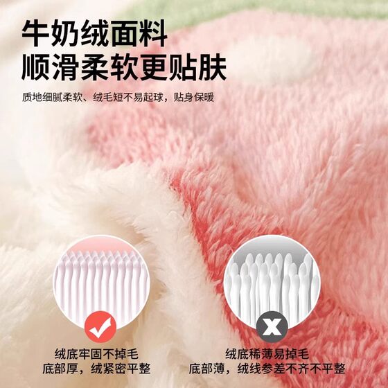 Skin-friendly and warm milk velvet quilt cover + quilt core