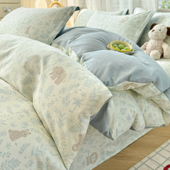 Single piece pure cotton quilt cover
