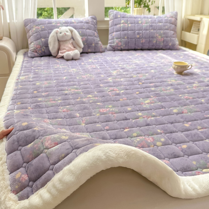 冬季牛奶绒床单单件2026新款宿舍单人加绒加厚床盖珊瑚绒床褥垫子,淘宝优惠券,粉丝福利购,淘宝优惠卷