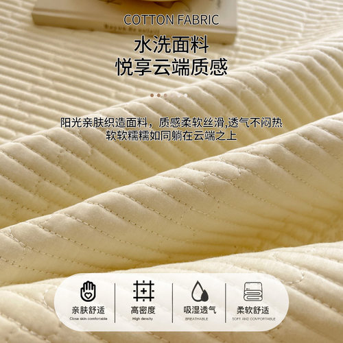 a类母婴级全棉纯棉床盖单件2025新款四季通用榻榻米床单三件套夏 - 图0