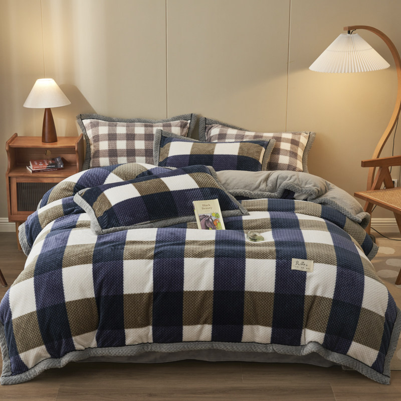 冬季棉被加厚牛奶绒保暖春秋被褥被套被芯全套一整套四季通用被子,淘宝优惠券,粉丝福利购,淘宝优惠卷