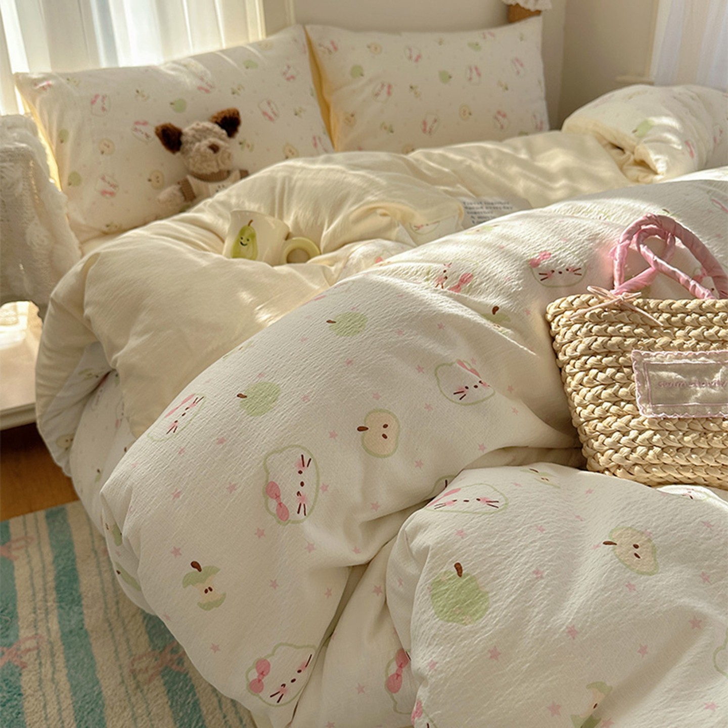 双层纱被套单件非全棉纯棉2025新款单人被单150x200x230单独被罩a,淘宝优惠券,粉丝福利购,淘宝优惠卷