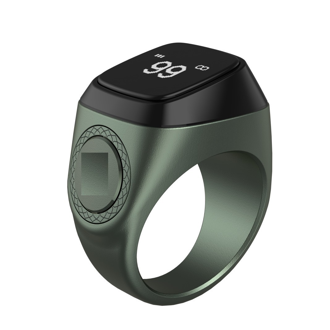 New digital display reading smart ring Bluetooth electronic finger time reminder counter hand press counter