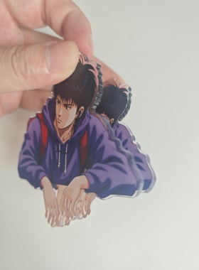 灌篮高手蓝卫衣流川枫周边夹子工位摆件动漫周边二次元卡通家居