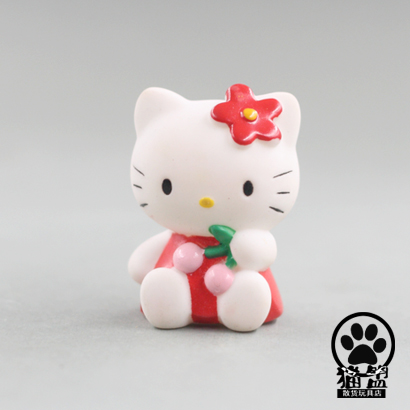 散货hello kitty摆件凯蒂猫公仔钥匙扣手办kt玩偶蛋糕汽车装饰品