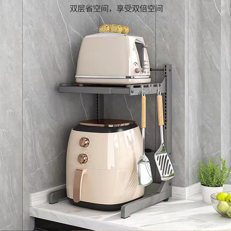 Microwave storage rack Kitchen countertop Double oven stand - 图1