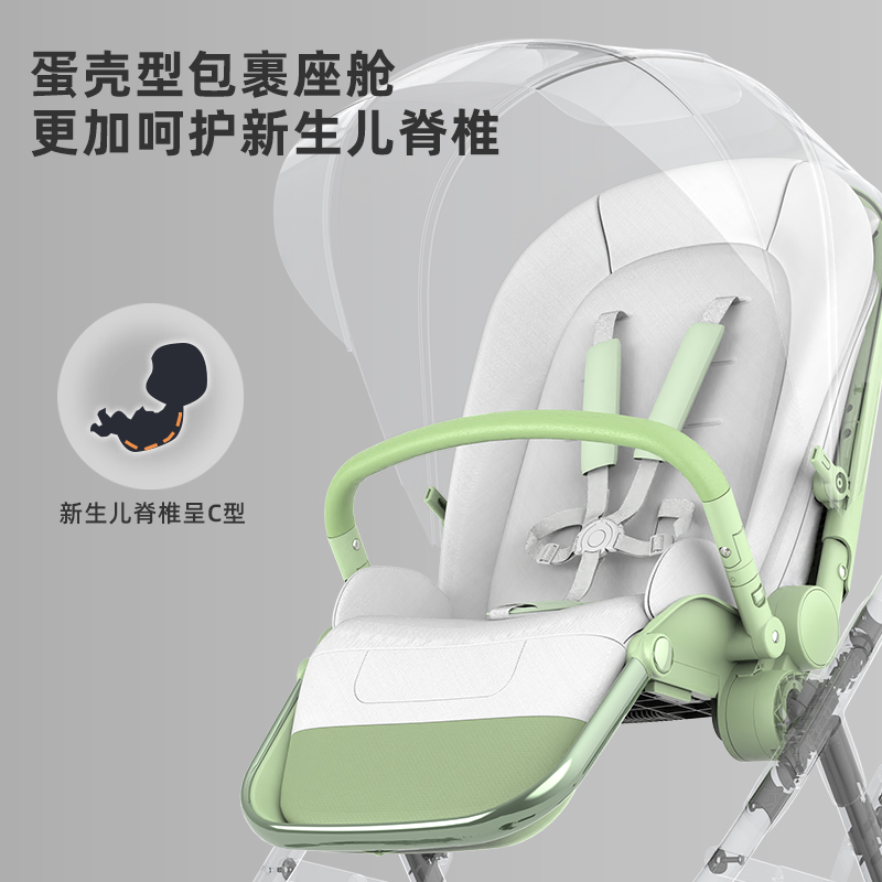 Baby stroller Portable folding baby stroller宝宝推车婴儿车 - 图1