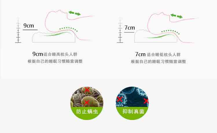 泰国乳胶枕头一对家用天然橡胶记忆枕芯单人宿舍学生护颈椎助睡眠