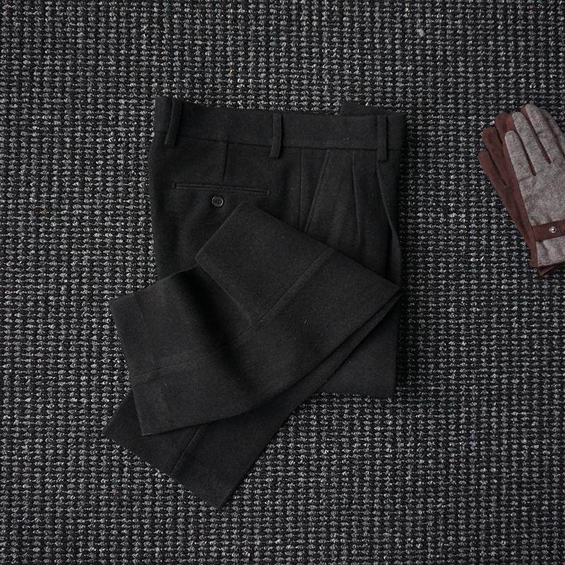 CssuGent秋冬重磅小直筒毛呢西裤男士休闲商务经典百搭抗皱西装裤,淘宝优惠券,粉丝福利购,淘宝优惠卷