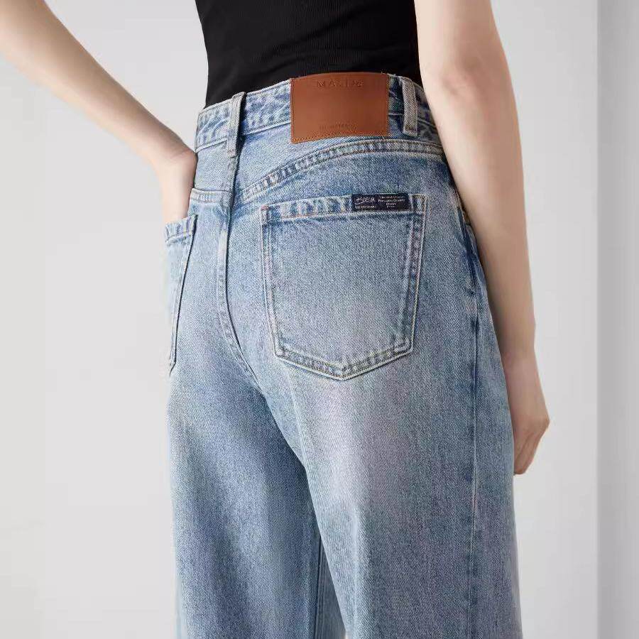 进口Bossa土耳其面料牛仔裤!2025高品质复古重工水洗阔腿直筒裤