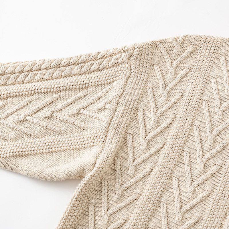 100%全棉麻花毛衣女士厚款秋冬套头新款针织衫宽松型粗线圆领上衣,淘宝优惠券,粉丝福利购,淘宝优惠卷