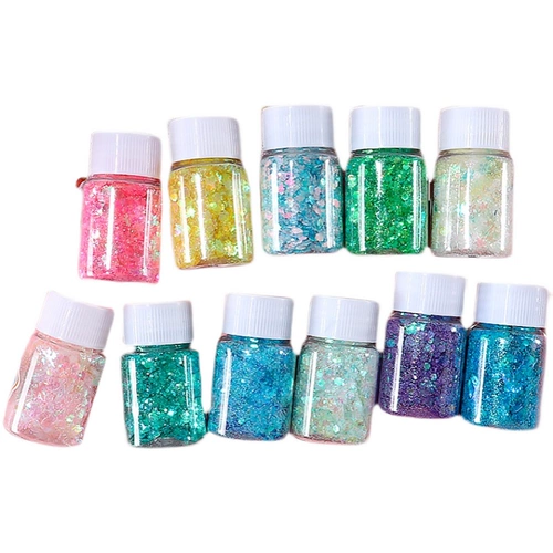 Флэш -порошок блестки кремовый гель украшение блестящее кристаллическое ручное материал.