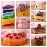 Мультяшная ручка для мороженого, реалистичный чехол для телефона, кремовый набор материалов, «сделай сам», хлеб