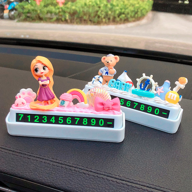 Handmade diy cream glue invisible number plate parking plate