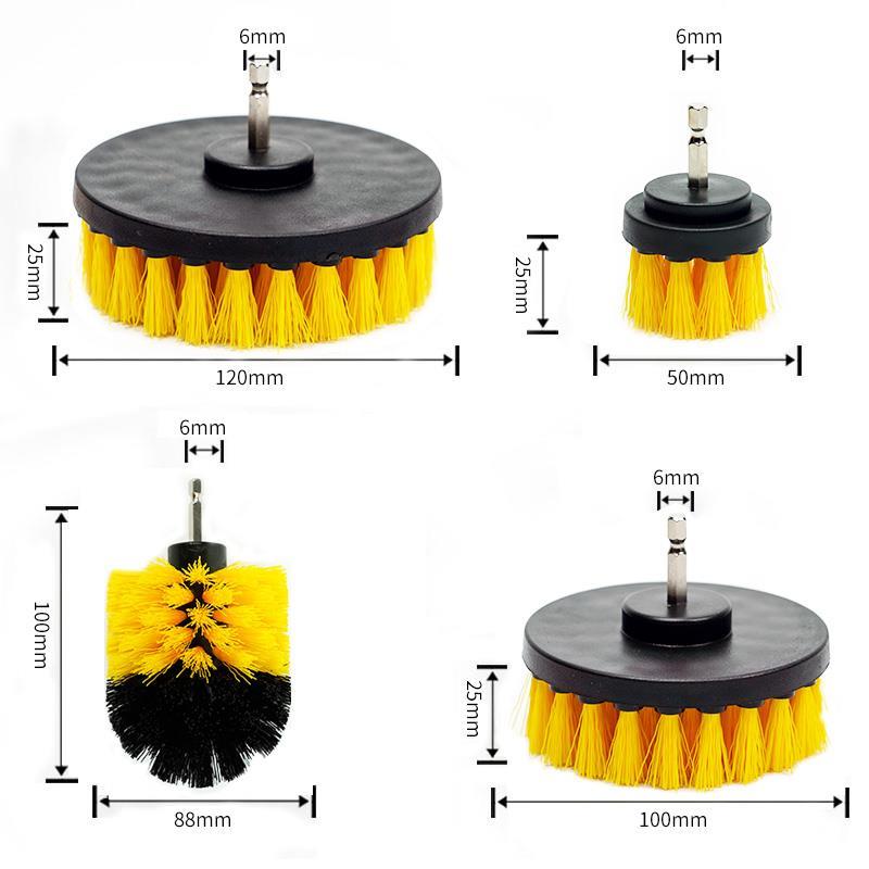 电动清洁毛刷头电钻刷塑料刷地毯轮毂清洗抛光刷球形刷多用毛刷头 - 图1