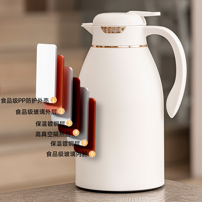 清水家用大容量保温水壶学生热水壶 清水家居保温壶