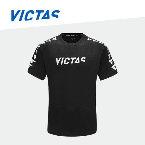阿鹿VICTAS维克塔斯乒乓球服T恤衫训练服成人比赛服聚酯纤维 - 图2